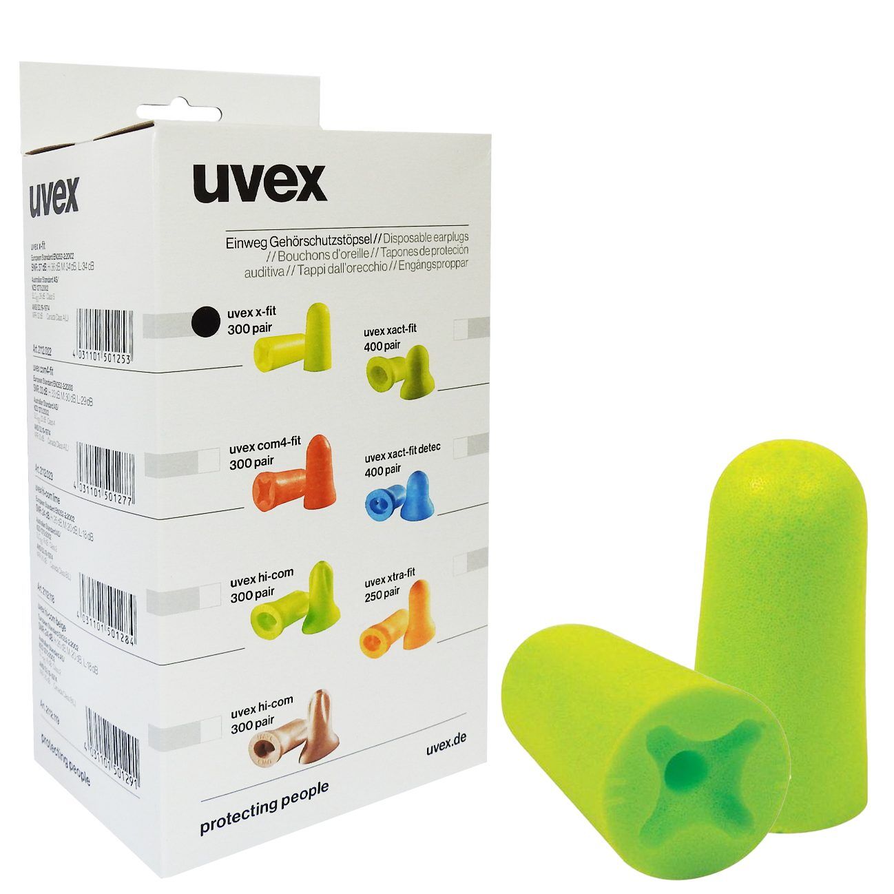 Uvex oordopjes X-Fit à 200pr. 2112-001