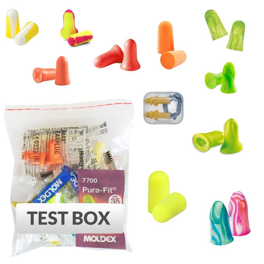 Test Box STANDARD miniatury N Test Box zatyczek do uszu