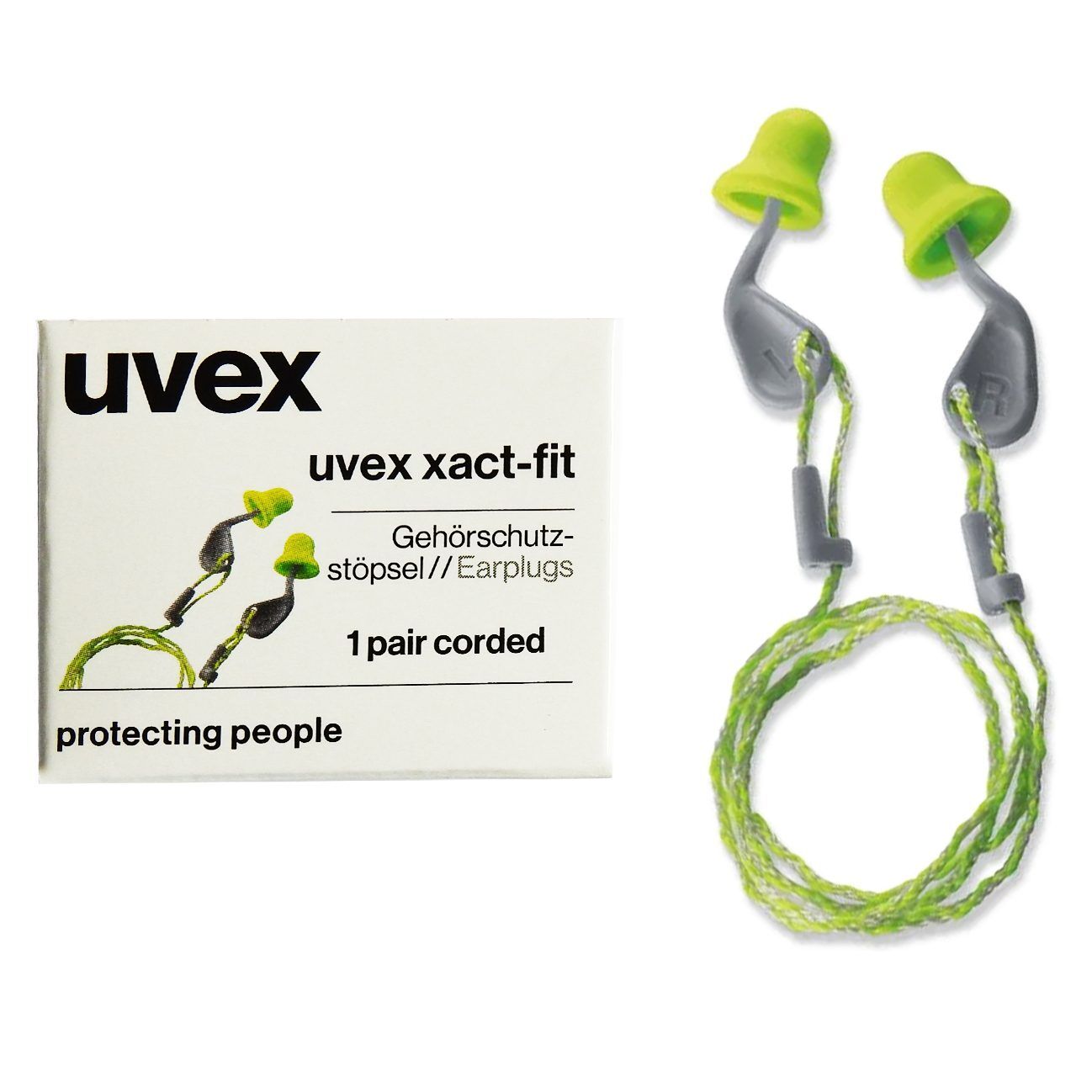 xactfit 1 zatyczki ze sznurkiem uvex xact-fit